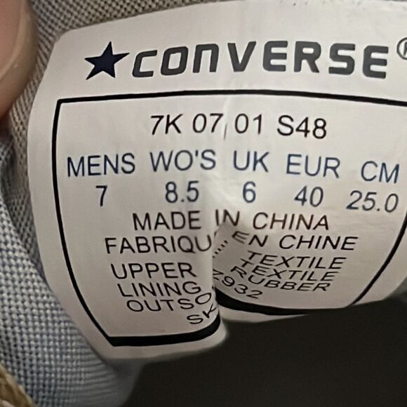 🔥🔥 CONVERSE JACK PURCELL Sneakers - Good Condition - Men 7 / Women 8.5 - Picture 7 of 8